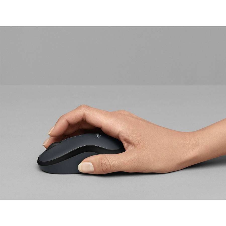 Logitech M220 Silent Wireless Mouse – 2.4 GHz, 1000 DPI Optical Tracking, 18-Month Battery Life, Ambidextrous Design, Black