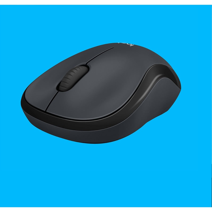 Logitech M220 Silent Wireless Mouse – 2.4 GHz, 1000 DPI Optical Tracking, 18-Month Battery Life, Ambidextrous Design, Black