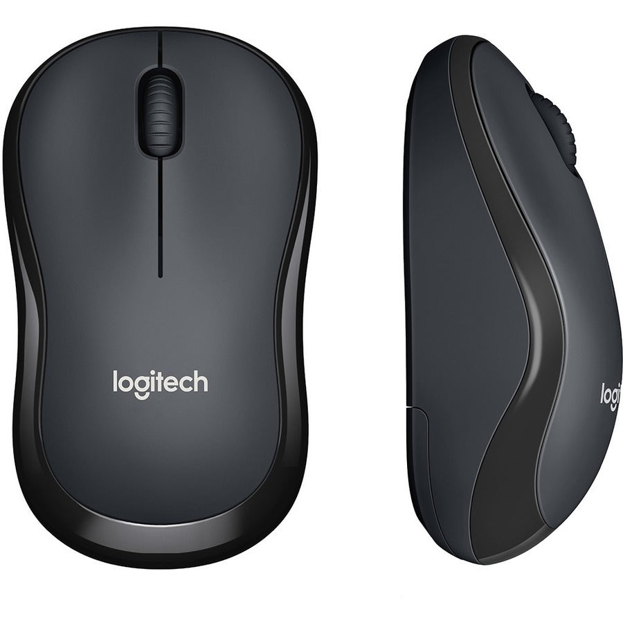 Logitech M220 Silent Wireless Mouse – 2.4 GHz, 1000 DPI Optical Tracking, 18-Month Battery Life, Ambidextrous Design, Black