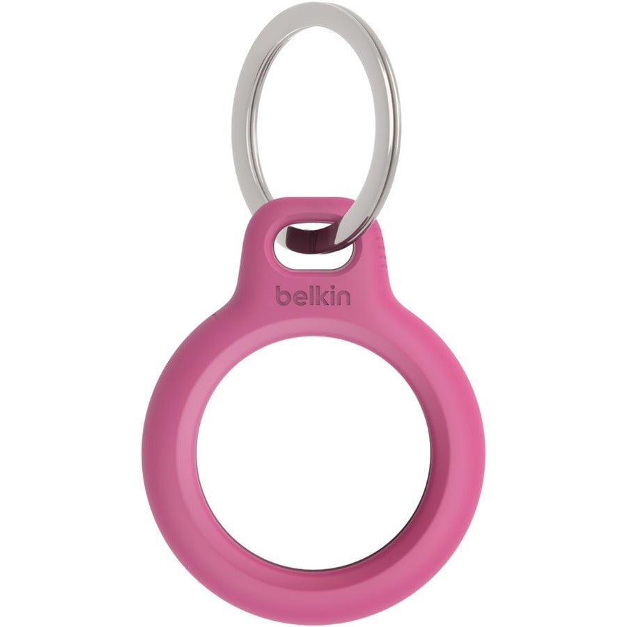 Belkin Secure Holder with Key Ring for Apple AirTag - Pink Asset Tracking Loop