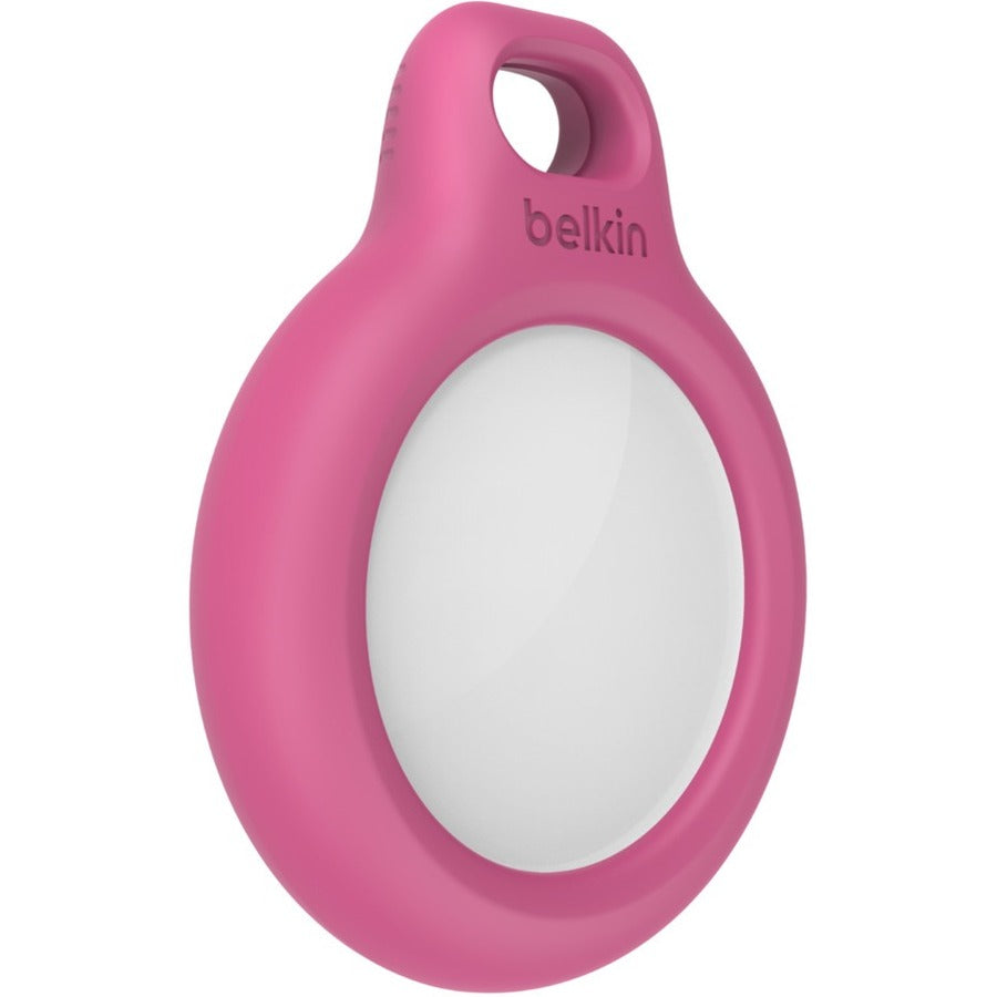 Belkin Secure Holder with Key Ring for Apple AirTag - Pink Asset Tracking Loop