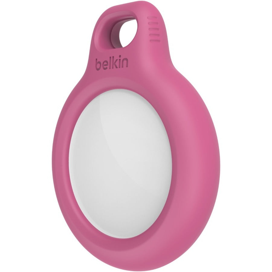Belkin Secure Holder with Key Ring for Apple AirTag - Pink Asset Tracking Loop