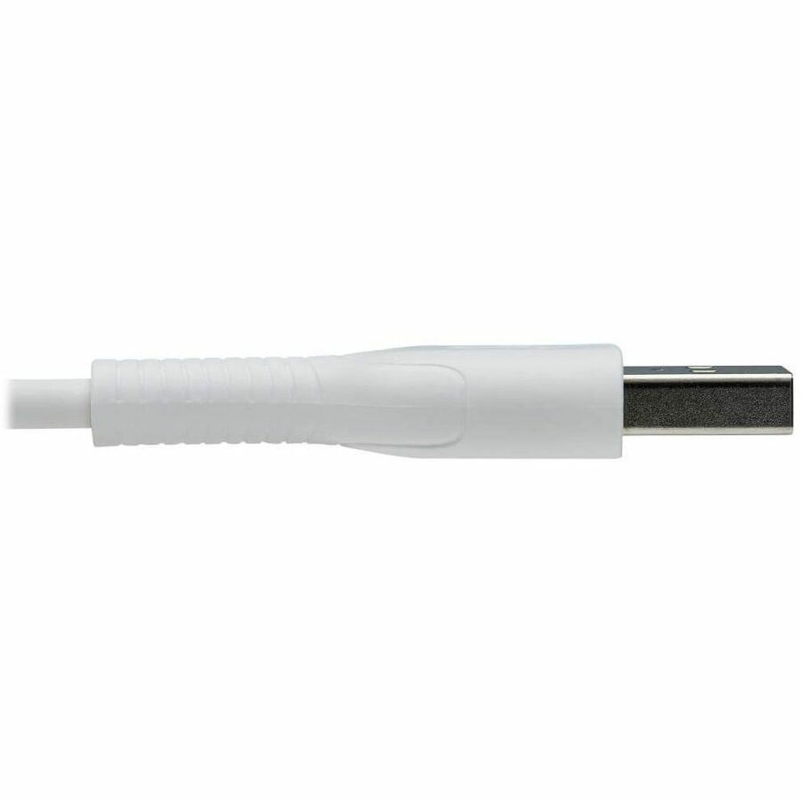 Eaton Tripp Lite Series Safe-IT USB-A to Lightning Sync and Charge Cable, 9.8 ft, MFi Certified, White