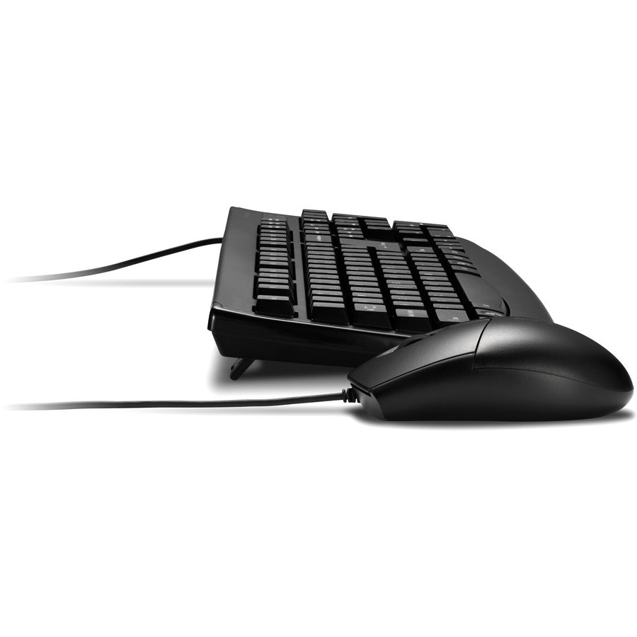 Kensington Pro Fit Washable Wired Desktop Set – Waterproof, Rugged 104-Key Keyboard & Ambidextrous Mouse with 1600 DPI Optical Sensor