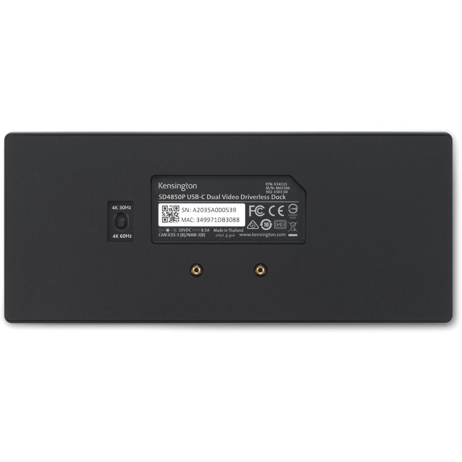 Kensington SD4855P Docking Station for Surface - 13-in-1 USB-C Dock with 6 USB Ports, Dual 4K Video, 100W Power Delivery