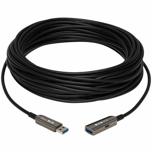 Eaton Tripp Lite Series U330F-30M-G1 Fiber Optic USB Extension Cable – 98 Feet, Supports USB 3.2 Gen 1 Speeds