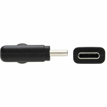 Eaton Tripp Lite Series USB-C to USB-C Cable (M/M) - 10 Gbps Data Transfer, 100W Power Delivery, Right-Angle Connector, 3.3 ft.