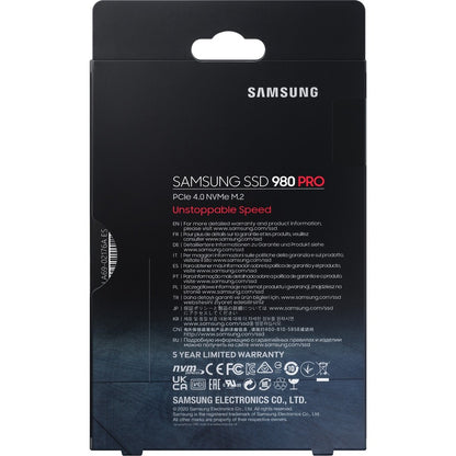 Samsung 980 PRO MZ-V8P2T0BW 2TB PCIe 4.0 NVMe M.2 SSD - Fast and Reliable Internal Storage