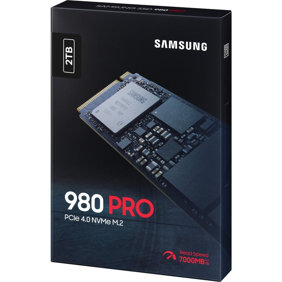Samsung 980 PRO MZ-V8P2T0BW 2TB PCIe 4.0 NVMe M.2 SSD - Fast and Reliable Internal Storage