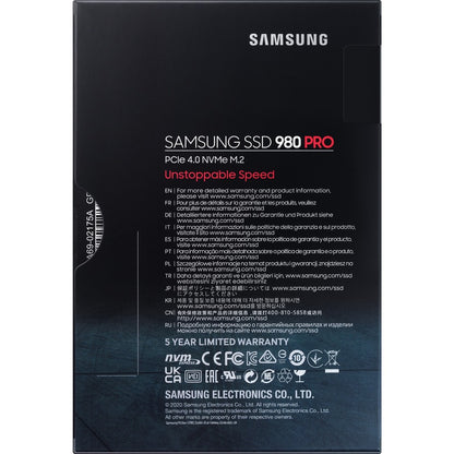 Samsung 980 PRO MZ-V8P2T0BW 2TB PCIe 4.0 NVMe M.2 SSD - Fast and Reliable Internal Storage