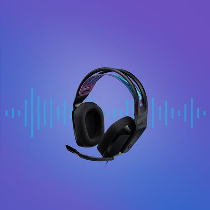 Logitech G335 Wired Gaming Headset - Lightweight Comfort, Multi-Platform Compatibility, Stereo Sound with 40mm Drivers