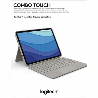 Logitech Combo Touch Keyboard Case for 11-Inch iPad Pro (3rd & 2nd Generation) – Sand