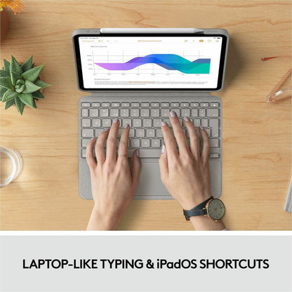 Logitech Combo Touch Keyboard Case for 11-Inch iPad Pro (3rd & 2nd Generation) – Sand