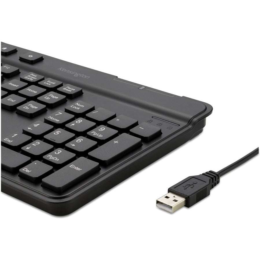 Kensington K55115US Wired Keyboard - Reliable Cable Connection with Fast Response