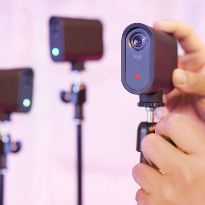 Mevo Start Webcam 3-Pack by Logitech – 12 Megapixel, 1080p HD, Multi-Camera Streaming, USB Type C, Black