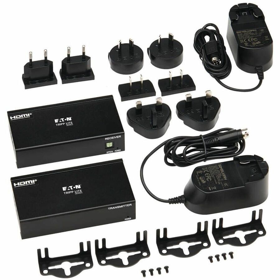Eaton Tripp Lite Series 2-Port HDMI over Cat6 Extender Kit - 4K UHD 60Hz, HDR, 4:4:4, PoC, 230 ft