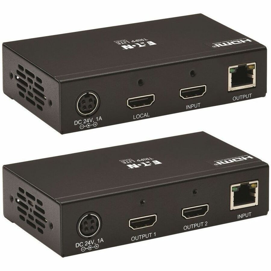 Eaton Tripp Lite Series 2-Port HDMI over Cat6 Extender Kit - 4K UHD 60Hz, HDR, 4:4:4, PoC, 230 ft