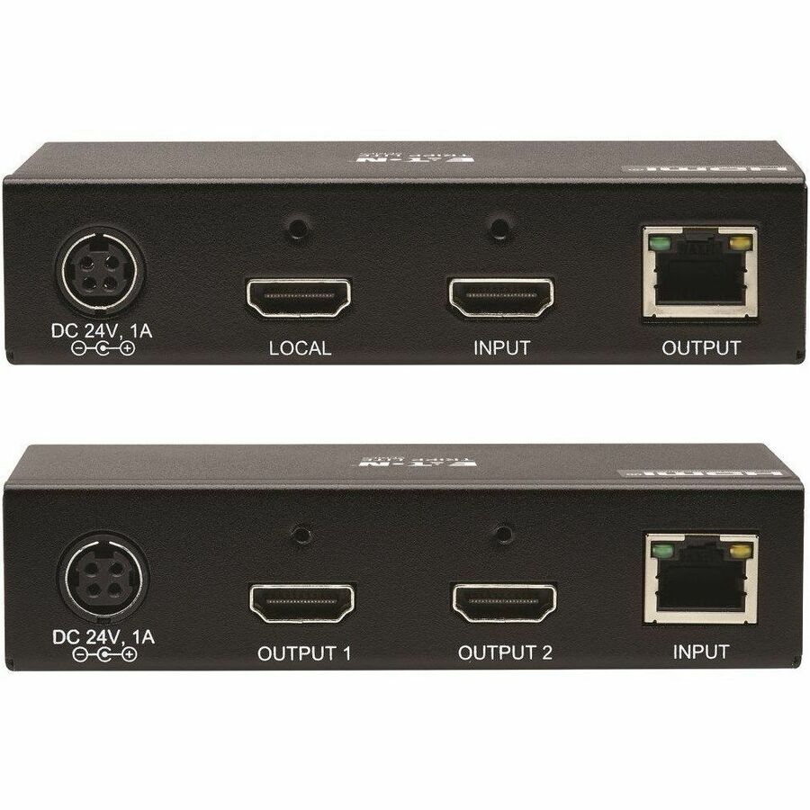 Eaton Tripp Lite Series 2-Port HDMI over Cat6 Extender Kit - 4K UHD 60Hz, HDR, 4:4:4, PoC, 230 ft
