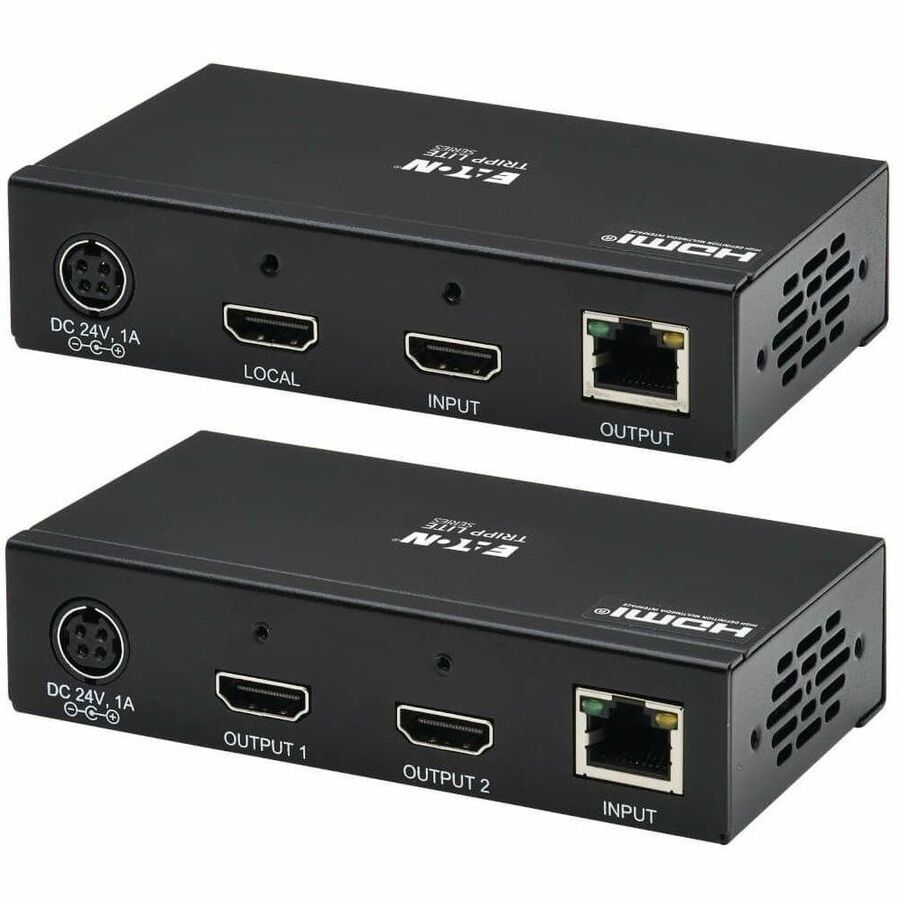 Eaton Tripp Lite Series 2-Port HDMI over Cat6 Extender Kit - 4K UHD 60Hz, HDR, 4:4:4, PoC, 230 ft