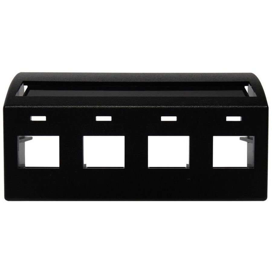Legrand Group Ortronics Keystone Furniture Plate, Black with T569A Opening