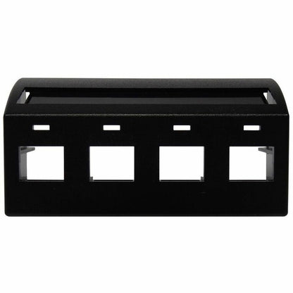 Legrand Group Ortronics Keystone Furniture Plate, Black with T569A Opening