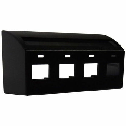 Legrand Group Ortronics Keystone Furniture Plate, Black with T569A Opening