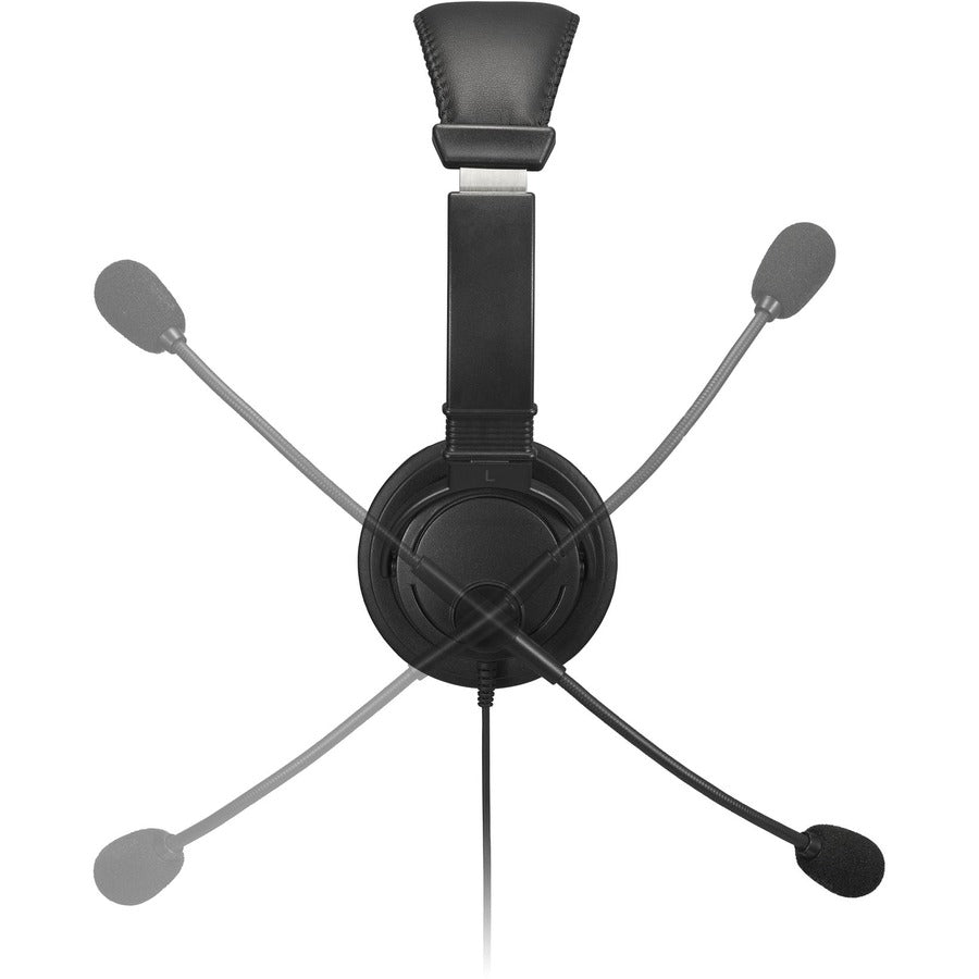 Kensington K33065WW Classic Headset with Microphone and Volume Control - Wired Over-the-Head Design for Office, Gaming, and Learning