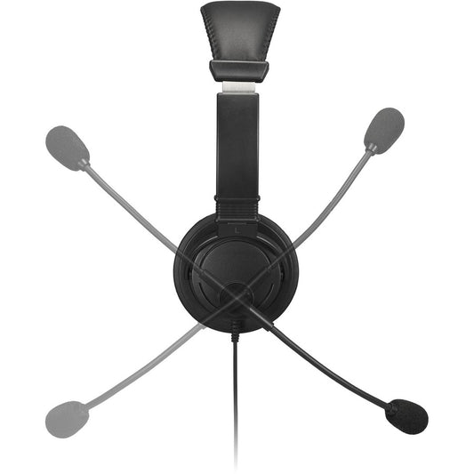 Kensington K33065WW Classic Headset with Microphone and Volume Control - Wired Over-the-Head Design for Office, Gaming, and Learning