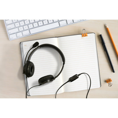 Kensington K33065WW Classic Headset with Microphone and Volume Control - Wired Over-the-Head Design for Office, Gaming, and Learning
