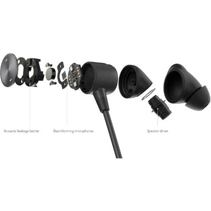 Logitech Zone Wired Earbuds with Noise-Canceling Microphone and In-Ear Studio Quality Sound