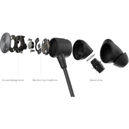 Logitech Zone Wired Earbuds with Noise-Canceling Microphone and In-Ear Stereo Sound