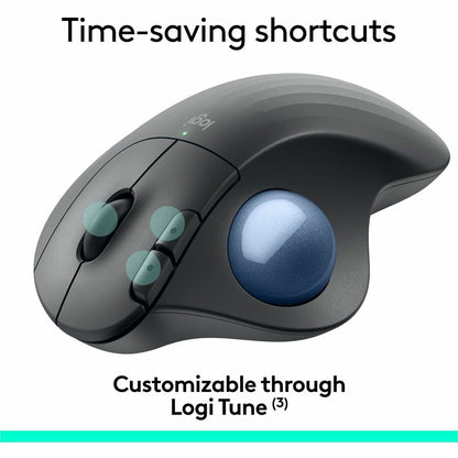 Logitech ERGO M575 Wireless Trackball Mouse for Business – Ergonomic Design, Logi Bolt & Bluetooth, Graphite