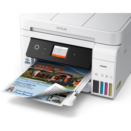 Epson WorkForce ST-C4100 Wireless Supertank Color Multifunction Printer