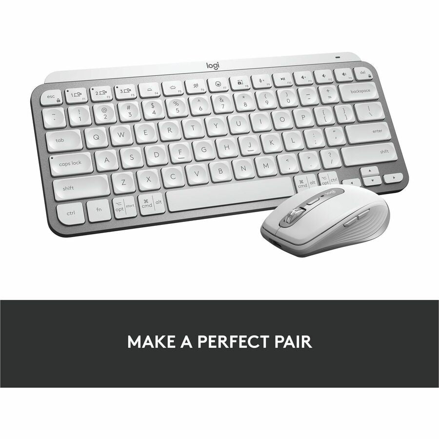 Logitech MX Keys Mini Pale Gray Wireless Keyboard for Creators and Professionals