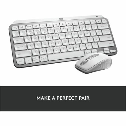 Logitech MX Keys Mini Pale Gray Wireless Keyboard for Creators and Professionals