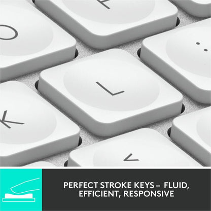 Logitech MX Keys Mini Pale Gray Wireless Keyboard for Creators and Professionals