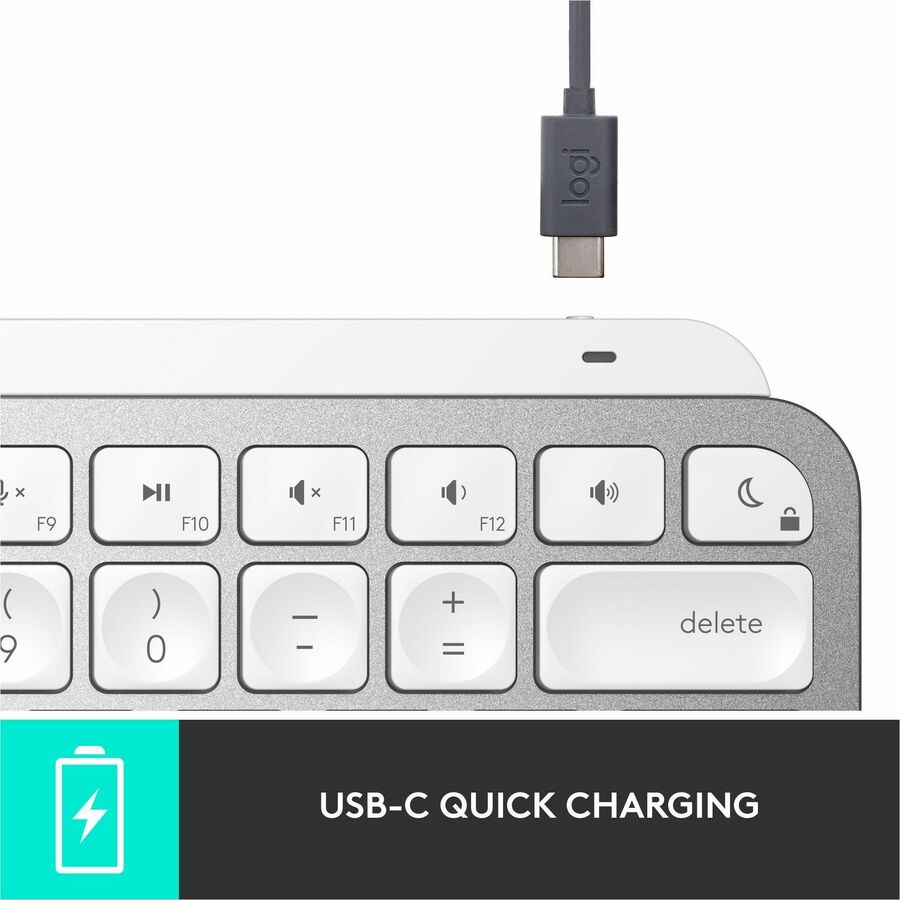Logitech MX Keys Mini for Mac - Wireless Backlit Keyboard with Smart Illumination and Bluetooth Connectivity