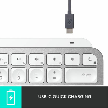 Logitech MX Keys Mini for Mac - Wireless Backlit Keyboard with Smart Illumination and Bluetooth Connectivity