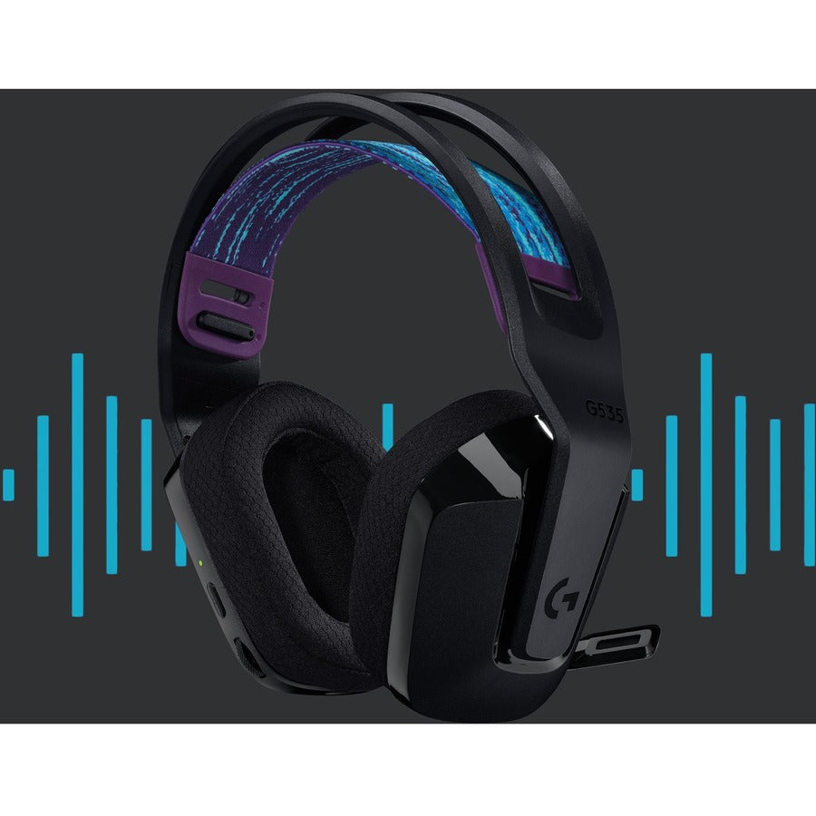 Logitech G535 Wireless Gaming Headset with 40mm Drivers and Up to 33 Hours Battery Life