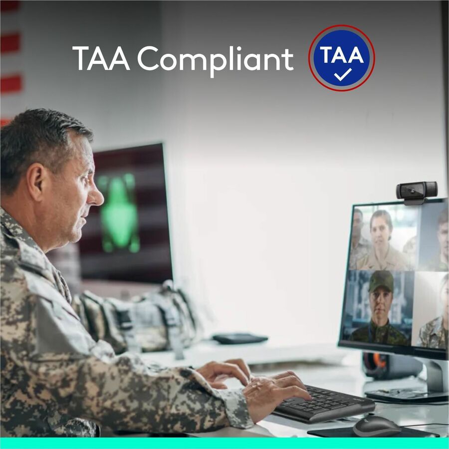 Logitech C920e HD 1080p Webcam with Built-in Microphones and Privacy Shutter