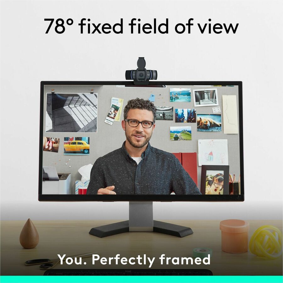 Logitech C920e HD 1080p Webcam with Built-in Microphones and Privacy Shutter