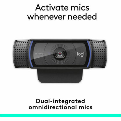 Logitech C920e HD 1080p Webcam with Built-in Microphones and Privacy Shutter