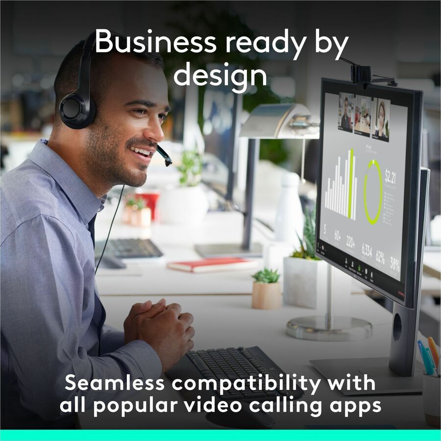 Logitech C920e HD 1080p Webcam with Built-in Microphones and Privacy Shutter