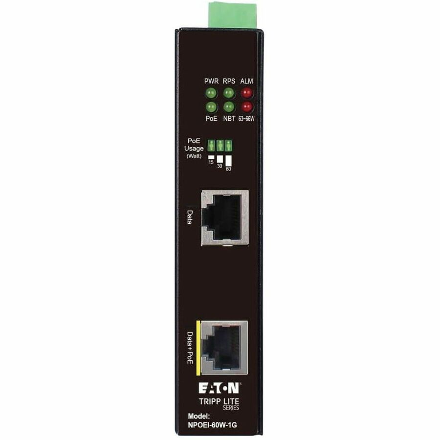 Eaton Tripp Lite Series 60W PoE++ Injector (NPOEI-60W-1G) with DIN Rail Mounting