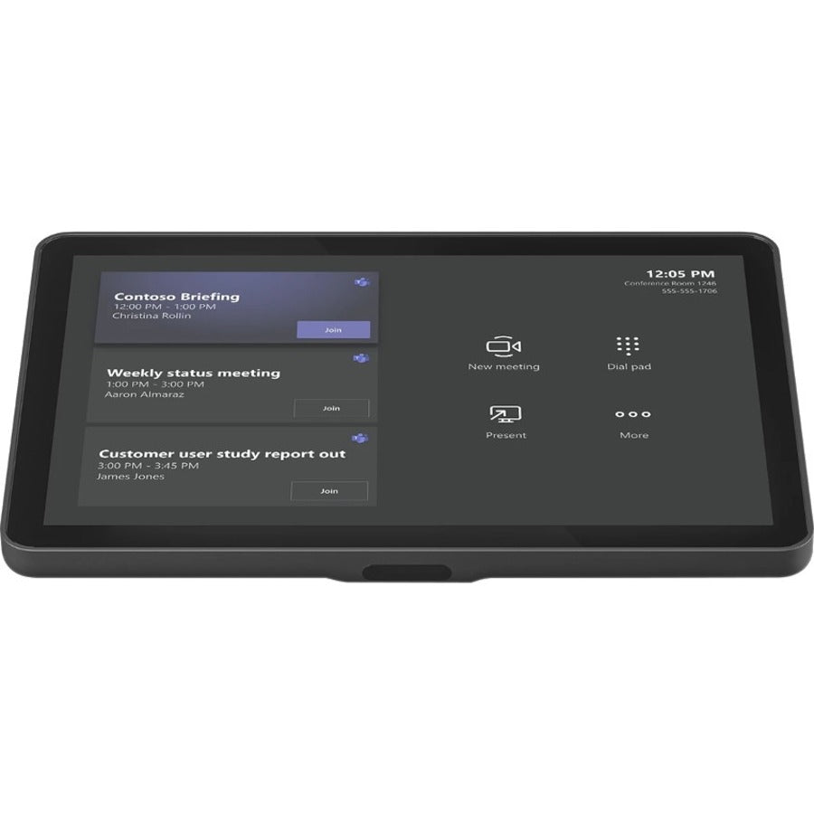 Logitech Tap IP in Graphite – 10.1-inch Touchscreen Video Conference Device with PoE and Wall Mounting