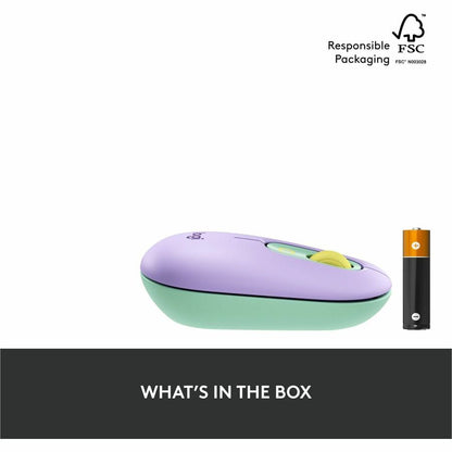 Logitech POP Mouse with Emoji - Daydream Mint Wireless Bluetooth Mouse