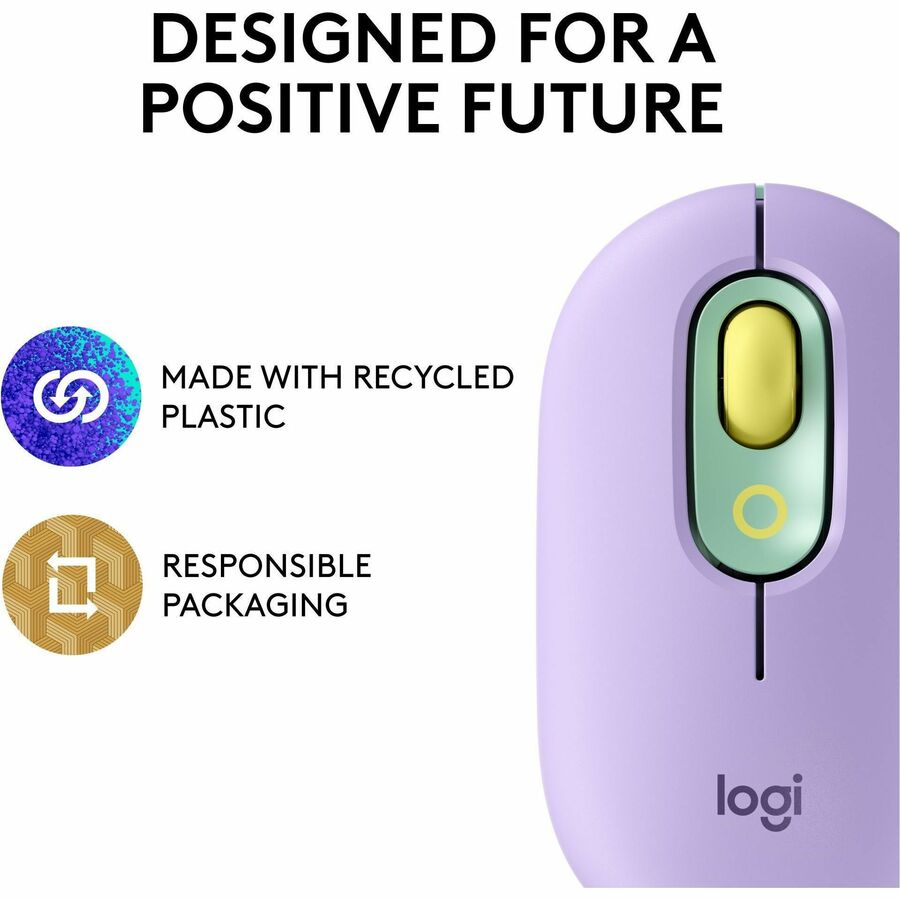 Logitech POP Mouse with Emoji - Daydream Mint Wireless Bluetooth Mouse