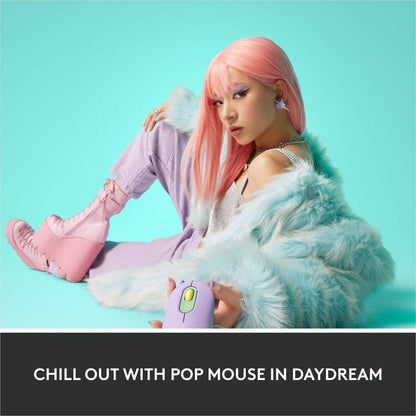 Logitech POP Mouse with Emoji - Daydream Mint Wireless Bluetooth Mouse