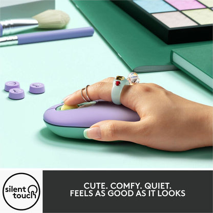 Logitech POP Mouse with Emoji - Daydream Mint Wireless Bluetooth Mouse