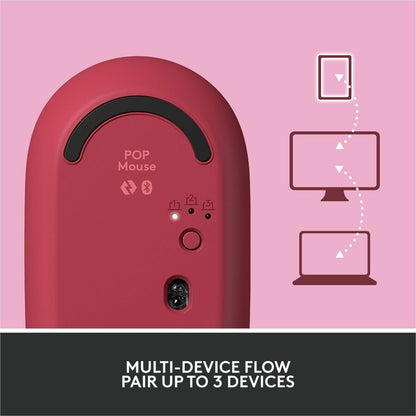 Logitech POP Mouse with Emoji - Heartbreaker Rose Wireless Bluetooth Mouse